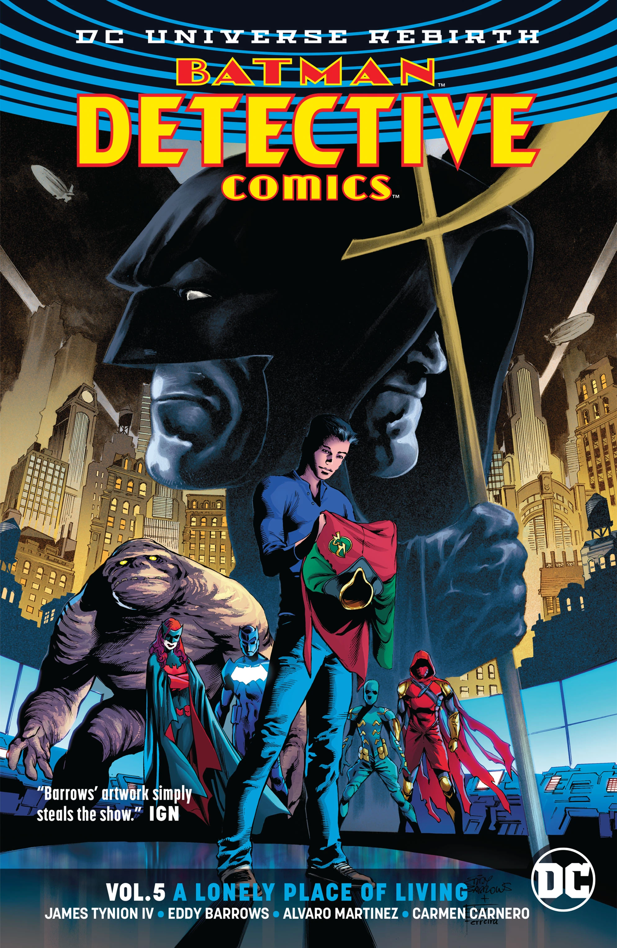 Batman - Detective Comics Vol. 5: A Lonely Place of Living (DC, 2018) cover